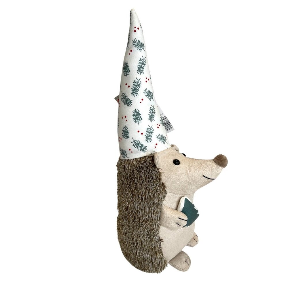 Merry Moments Holiday Christmas 18" Hedgehog Gnome Plush Toy Winter Tree GIFT - Picture 7 of 10